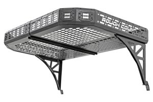 Can-Am Defender DPS HD10 Cargo Rack - Rough Country - Heavy-duty Steel, Corrosion-resistant, Powder-coated - '16-'18 Can-Am Defender DPS HD10 Cargo Rack - Rough Country - Heavy-duty Steel, Corrosion-resistant, Powder-coated - '16-'18